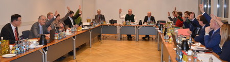 Der Bezirkstag der Oberpfalz bei seiner Sitzung.