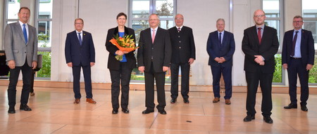 Gruppenbild zur Verabschiedung Benedikt Boßles