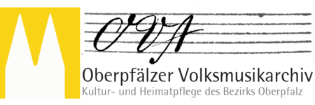 Das Logo des Volksmusikarchivs: Die Domspitzen und Notenlinien
