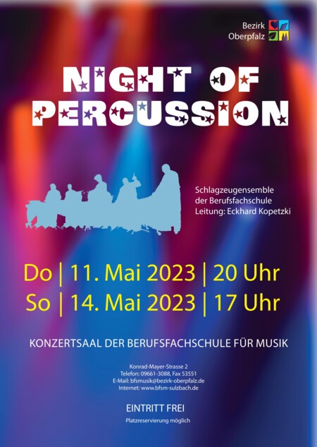 Konzertplakat Night of Percussion
